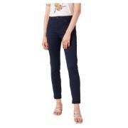 Katoenmix Skinny Broek NAF NAF , Blue , Dames