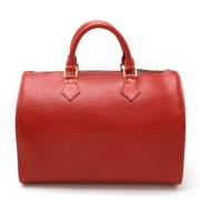 Pre-owned Leather louis-vuitton-bags Louis Vuitton Vintage , Red , Dam...