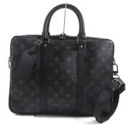 Pre-owned Canvas briefcases Louis Vuitton Vintage , Black , Dames