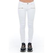 Bikerstijl Lage Taille Multi-pocket Broek Frankie Morello , White , Da...