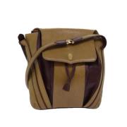 Pre-owned Leather shoulder-bags Cartier Vintage , Beige , Dames