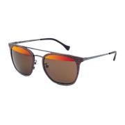 Bruine Metalen Zonnebril met UV-filter Police , Brown , Unisex