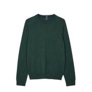 Heren Crew Neck Sweater PS By Paul Smith , Green , Heren