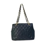 Pre-owned Leather chanel-bags Chanel Vintage , Black , Dames