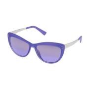 Violet Mirror Glass Zonnebril Vrouwen Blauw Police , Blue , Dames