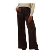 Bronze Metallic Wide Leg Pants By-Bar , Brown , Dames