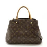 Pre-owned Canvas handbags Louis Vuitton Vintage , Brown , Dames