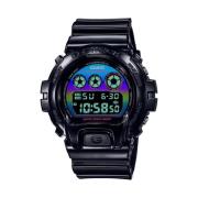 Zwarte Hars Digitale Kwarts Horloge Casio , Black , Heren