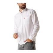 Casual witte overhemden voor heren Hugo Boss , White , Heren