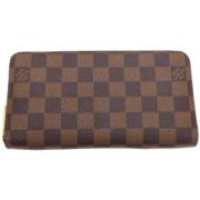 Pre-owned Canvas wallets Louis Vuitton Vintage , Brown , Dames