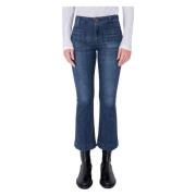 Cropped Flared Jeans Francoise Seafarer , Blue , Dames