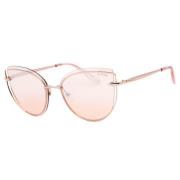 Metalen Roze Zonnebril met Rode Lenzen Guess , Pink , Dames