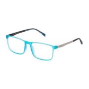 Blauwe Plastic Frames met Metalen Armband Police , Blue , Heren