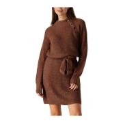 Bruine Kasan Mini Jurk Freebird , Brown , Dames