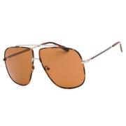 Bruine Metalen Zonnebril Guess , Brown , Heren