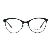 Zwarte Metalen Frames met UV-filter Guess , Black , Unisex