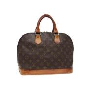 Pre-owned Canvas handbags Louis Vuitton Vintage , Brown , Dames