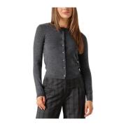 Grijze Korte Vest voor Moderne Vrouwen Modström , Gray , Dames