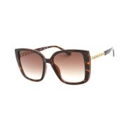 Bruine Resin Zonnebril met Bruine Wijzerplaat Guess , Brown , Dames