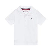 Baby Flag Polo Wit Tommy Hilfiger , White , Heren