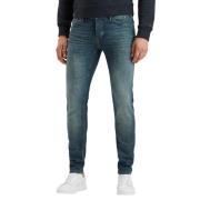 Slim Worn-In Blue Denim Jeans Cast Iron , Blue , Heren