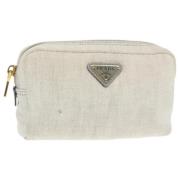 Pre-owned Canvas pouches Prada Vintage , Gray , Dames