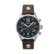 Bruin Leren Horloge Quartz Analoog Timberland , Brown , Heren