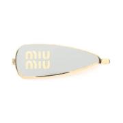 Pre-owned Metal hair-accessories Miu Miu Pre-owned , Yellow , Dames