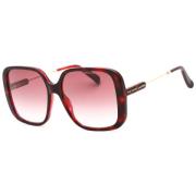 Rode Plastic Zonnebril met Roze Lens Marc Jacobs , Red , Dames