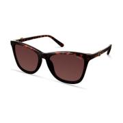 Bruine Hars Zonnebril Degrade Categorie 3 Guess , Brown , Dames