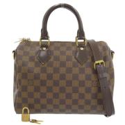 Pre-owned Canvas handbags Louis Vuitton Vintage , Brown , Dames