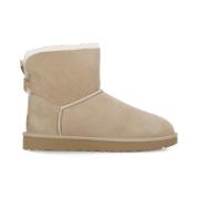 Beige Shearling Laarzen met Achterstrik UGG , Beige , Dames