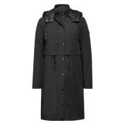 2-in-1 Trenchcoat met Afneembare Capuchon Cecil , Black , Dames