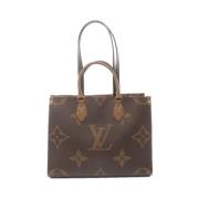 Pre-owned Leather handbags Louis Vuitton Vintage , Beige , Dames