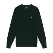 Stijlvolle Pullover voor Mannen Lyle & Scott , Green , Heren