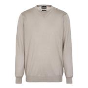 Stijlvolle Jersey Sweatshirt voor Jongens Emporio Armani , Beige , Her...