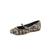 Leopard Brissa Ballerina Schoenen Steve Madden , Multicolor , Dames