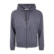 Grijze Fullzip Hoodie met Lange Mouwen Filippo De Laurentiis , Gray , ...