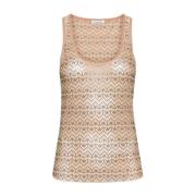 Witte T-shirts en Polos met Strass-applicaties Patrizia Pepe , Brown ,...