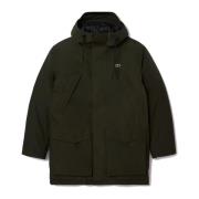 Waterdichte Gewatteerde Parka Khaki Groen Lacoste , Green , Heren