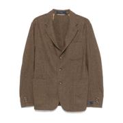 Herringbone Blazer Ralph Lauren , Brown , Heren