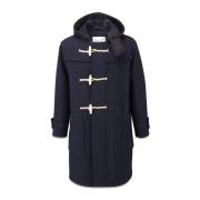 Monty Duffle Coat Navy Gloverall , Blue , Heren