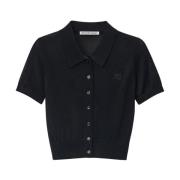 Zwarte T-shirts en Polos Alexander Wang , Black , Dames