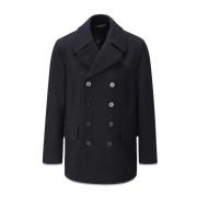 Churchill Reefer Peacoat Navy Gloverall , Blue , Heren