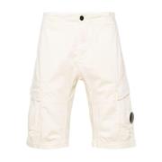 Beige Cargo Shorts met Lens Detail C.p. Company , Beige , Heren