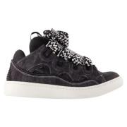 Cotton sneakers Lanvin , Black , Dames