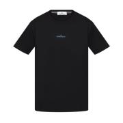 Zwarte T-shirts en Polos Stone Island , Black , Heren