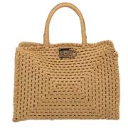 Pre-owned Fabric handbags Salvatore Ferragamo Pre-owned , Beige , Dame...