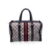 Pre-owned Leather gucci-bags Gucci Vintage , Blue , Dames