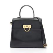 Pre-owned Leather handbags Salvatore Ferragamo Pre-owned , Black , Dam...